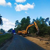 Roboty budowlane na drodze Goleniów – Rurzyca już ruszyły