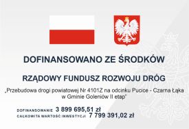 Przebudowa drogi powiatowej nr 4101 Z na odcinku Pucice - Czarna Łąka w Gminie Goleniów II etap