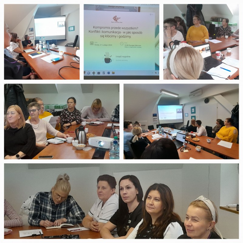 Personel Domu Pomocy Społecznej w Nowogardzie, uczestniczył w szkoleniu organizowanym przez Fundację TZMO