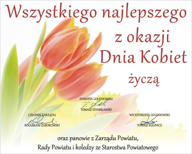 Życzenia z okazji Dnia Kobiet  - 