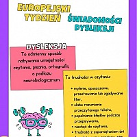 Europejski Tydzień Świadomości Dysleksji 