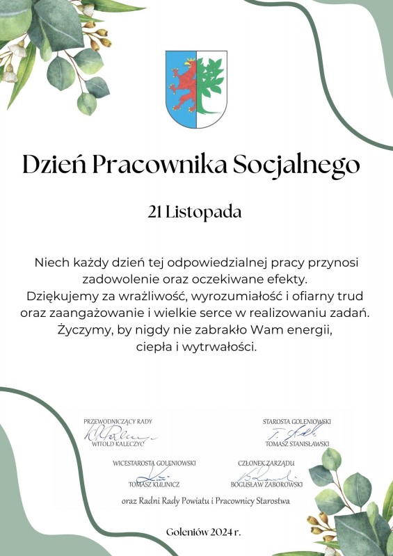 Dzień Pracownika Socjalnego -
