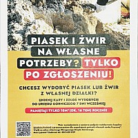Wykopujesz na działce piasek lub żwir? Tylko po zgłoszeniu!