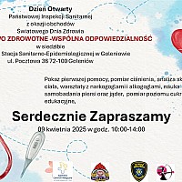 Powiatowa Stacja Sanitarno-Epidemiologiczna w Goleniowie zaprasza na Dzień Otwarty z okazji Światowego Dnia Zdrowia
