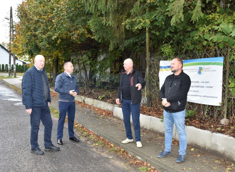 Wizyta na drogach powiatowych