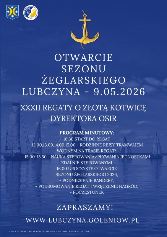 Otwarcie sezonu żeglarskiego! Lubczyna 09.05.2026 r.