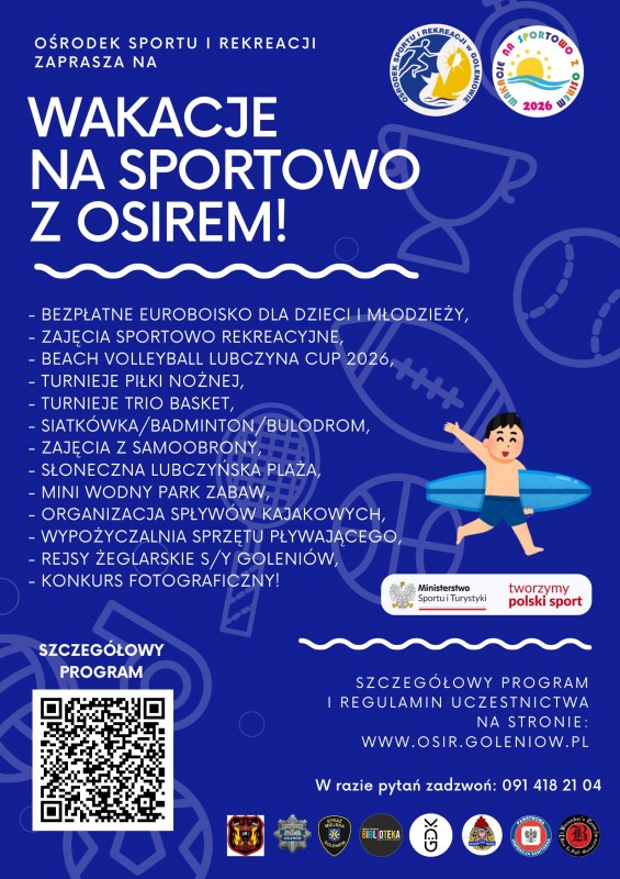 Wakacyjny tydzień z OSiR Goleniów (6–12 lipca)!