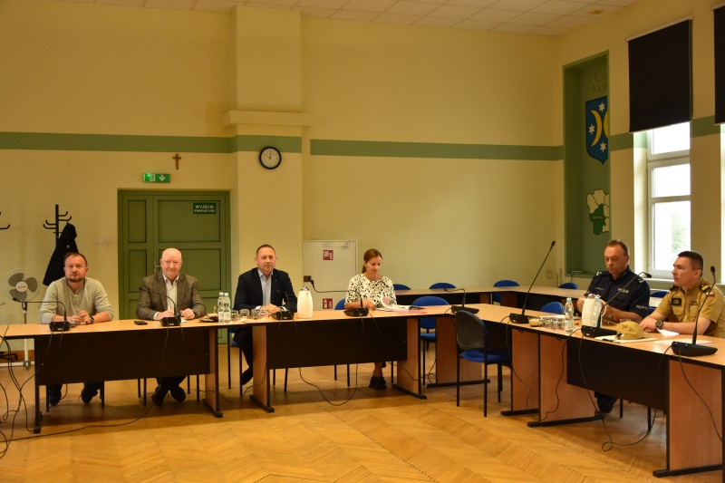 Posiedzenie Komisji Bezpieczeństwa i Porządku w Starostwie Powiatowym w Goleniowie