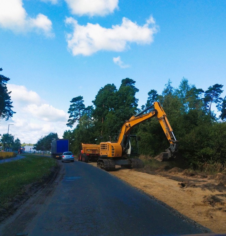 Roboty budowlane na drodze Goleniów – Rurzyca już ruszyły