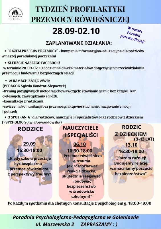Tydzień Profilaktyki Przemocy Rówieśniczej