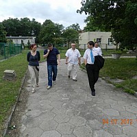 Objazd inwestycji powiatowych przez członków Zarządu Powiatu