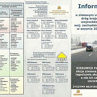 O zimowym utrudnieniu dróg krajowych i wojewódzkich w woj. zachodniopomorskim