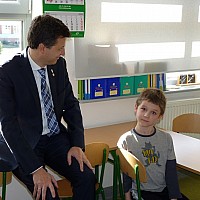 Niecodzienna wizyta w Zespole Szkół