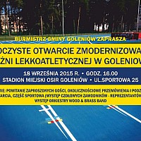 Otwarcie bieżni lekkoatletycznej w Goleniowie