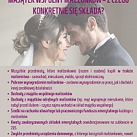 MAJĄTEK WSPÓLNY MAŁŻONKÓW – Z CZEGO KONKRETNIE SIĘ SKŁADA - NIEODPŁATNA POMOC PRAWNA