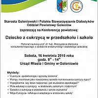 Konferencja powiatowa pn.: „Dziecko z cukrzycą w przedszkolu i w szkole”