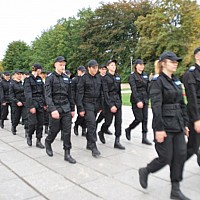 Klasy o profilu policyjnym na obozie szkoleniowym