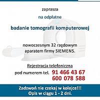 Badanie tomografii komputerowej