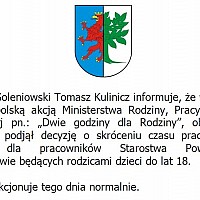 Informacja Starosty Goleniowskiego