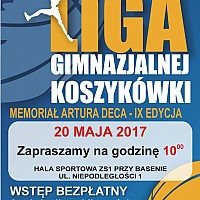 Powiatowa Liga Gimnazjalnej Koszykówki - Memoriał Artura Deca - IX edycja
