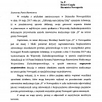 WSPARCIE STAROSTY GOLENIOWSKIEGO TOMASZA KULINICZA DLA GMINY NOWOGARD