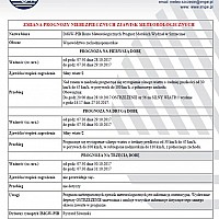 PROGNOZA NIEBEZPIECZNYCH ZJAWISK METEOROLOGICZNYCH