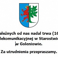 Awaria sieci telefonicznej w Starostwie Powiatowym w Goleniowie