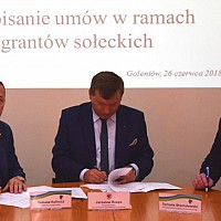 Podpisanie umów z Wicemarszałkiem Województwa Zachodniopomorskiego
