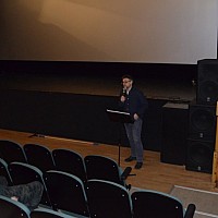 Uczniowie ZSP na lekcji z historią kina 