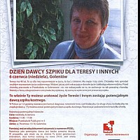 DZIEŃ DAWCY SZPIKU DLA TERESY I INNYCH.