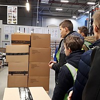 Lekcja logistyki w praktyce z udziałem uczniów z Zespołu Szkół nr 1 w Goleniowie