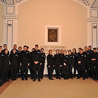 WIZYTA UCZNIÓW KLAS POLICYJNYCH W COSSG W KOSZALINIE