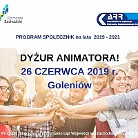 Zapraszamy na dyżur animatora zorganizowany w ramach zadania publicznego pn. „Program Społecznik na lata 2019-2021″