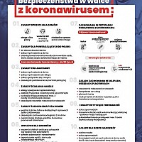 Zasady bezpieczeństwa w związku z koronawirusem