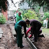 Kurs budowlany brukarz w Branżowej Szkole I Stopnia Nr 1 w Nowogardzie w ramach Projektu,  działanie 8.6 pt. „Szkoły powiatu goleniowskiego drogą dynamicznego rozwoju zawodowego”