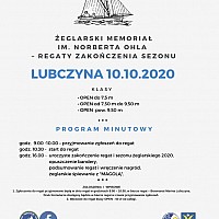 Zapraszamy na regaty i zakończenie sezonu żeglarskiego 2020!