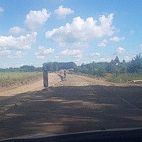 Zdjęcie drogi powiatowej nr 4133Z Łoźnica-Żółwia Błoć na odcinku Niewiadowo-Żółwia Błoć wraz z budową ciągów pieszo-rowerowych w trakcie przebudowy - Projekt w trakcie przebudowy